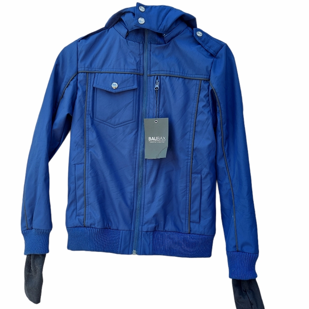 Baubax water resistant bomber jacket blue Size xs